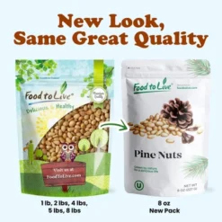 Dry Roasted Pine Nuts - By Food To Live 15 Dry Roasted Pine Nuts - By Food To Live -Lipton Shop GUEST 04047c71 19c4 41dd 8d0e 9fa7d7751daf