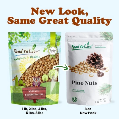 Dry Roasted Pine Nuts - By Food To Live 6 Dry Roasted Pine Nuts - By Food To Live - Image 6