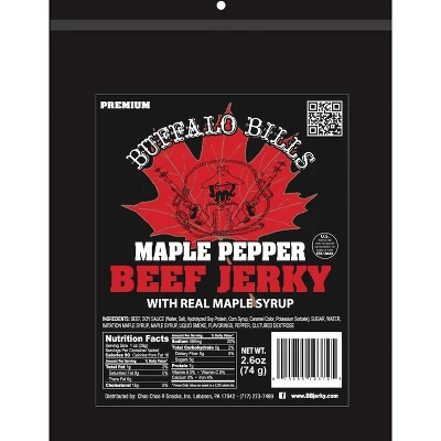 Buffalo Bills 2.6oz Premium Maple Pepper Beef Jerky Packs (six 2.6oz Beef Jerky Packs) 1 Buffalo Bills 2.6oz Premium Maple Pepper Beef Jerky Packs (six 2.6oz Beef Jerky Packs)