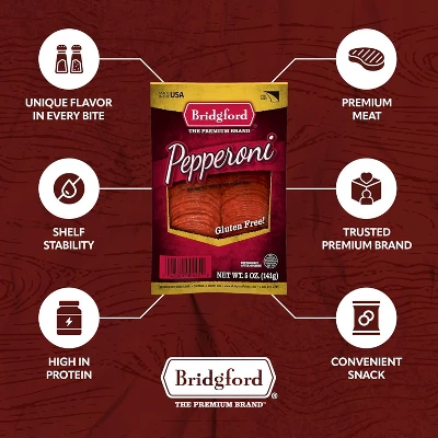 Bridgford Sliced Pepperoni 5 Oz - Ready-to-Eat Pepperoni Slices For Pizza And Sandwiches With Zero Carb Ideal For Your Keto Diets 3 Bridgford Sliced Pepperoni 5 Oz - Ready-to-Eat Pepperoni Slices For Pizza And Sandwiches With Zero Carb Ideal For Your Keto Diets - Image 3
