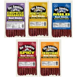 Buffalo Bills 5-ct Assorted Ole Smokies (Beef Sticks) Sampler - Five 7oz Packs