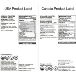 Organic Dry Roasted Pumpkin Seed Kernels - Non-GMO, Unsalted, Oven Roasted Whole Pepitas, Shelled, Vegan, Kosher