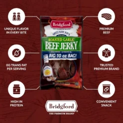 Bridgford Sweet Baby Ray’s Beef Jerky Roasted Garlic 10 Oz - High Protein Beef Jerky For Your Dietary Preferences & On-the-Go Snacking -Lipton Shop GUEST 14809531 836f 43e0 bb31 afd7073bd2d1