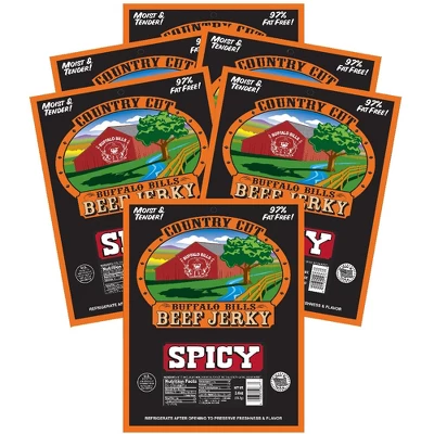 Buffalo Bills 2.6oz Spicy Country Cut Beef Jerky - Six 2.6oz Packs 5 Buffalo Bills 2.6oz Spicy Country Cut Beef Jerky - Six 2.6oz Packs - Image 5