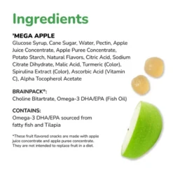 Brainiac Kids Fruit Snacks With Omega-3s Mega Apple - 12.4oz/20ct -Lipton Shop GUEST 1aa68b49 56a7 49ec 807c 737cc512d021