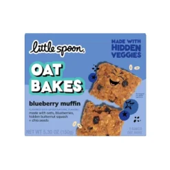 Little Spoon Blueberry Muffin Baked Oat Baked Bar Kids' Snacks - 5.3oz/5ct -Lipton Shop GUEST 23b968a2 36c7 4683 a1bb 883c3e09e1a7
