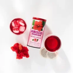 The Republic Of Tea Natural Hibiscus Superflower Herbal Tea Bags - 36ct