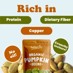 Organic Dry Roasted Pumpkin Seeds With Himalayan Salt - Non-GMO Kernels, Pepitas, Kosher, Vegan, No Shell -Lipton Shop GUEST 295a5e82 ab69 464a 9a9e eaaa4c98ec5f