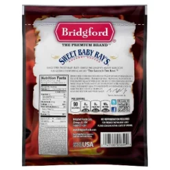 Bridgford Sweet Baby Ray’s Beef Jerky Honey BBQ 3.25 Oz - Ready-to-Eat High Protein Jerky For Midday Energy Boost Or A Post Workout Snack