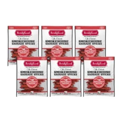 Bridgford Smokehouse Sausage Sticks Hot & Spicy 5 Oz - Gluten Free High Protein Smoked Sausage Sticks For Many Dietary Preferences -Lipton Shop GUEST 2dace4f1 24ba 46f2 99c3 fe454c0581ee