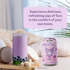 A-Sha Foods USA Hello Kitty Taro Kuromi Boba Milk Tea - 10.5 Fl Oz -Lipton Shop GUEST 300f2162 131c 40ff ade8 daef37ac28c6