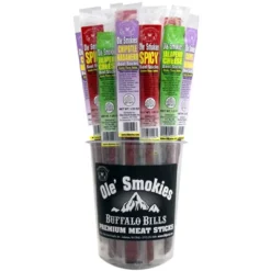 Front Page 15 Buffalo Bills 15-ct Assorted Hot Ole Smokies (Beef Sticks) - Two 15-ct Tubs