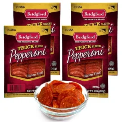 Bridgford Thick Sliced Pepperoni 5 Oz - Thick Pepperoni Slices For Pizza And Sandwiches With Zero Carb Ideal For Your Keto Diets -Lipton Shop GUEST 306673d1 a2a4 477a 9fa2 2f089233248c