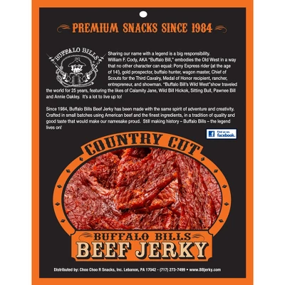 Buffalo Bills 2.6oz Spicy Country Cut Beef Jerky - Six 2.6oz Packs 2 Buffalo Bills 2.6oz Spicy Country Cut Beef Jerky - Six 2.6oz Packs - Image 2