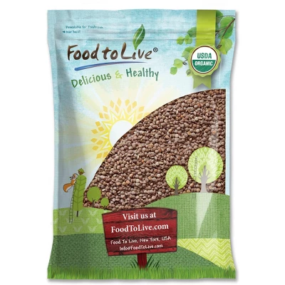 Organic Red Lentils Whole - By Food To Live 1 Organic Red Lentils Whole - By Food To Live