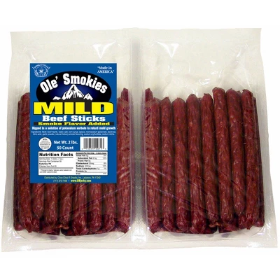 Buffalo Bills 2-lb Mild 5" Ole Smokies Saddlebag (50 Twist End Beef Sticks Per Saddlebag) 4 Buffalo Bills 2-lb Mild 5" Ole Smokies Saddlebag (50 Twist End Beef Sticks Per Saddlebag) - Image 4
