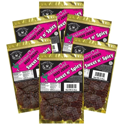 Buffalo Bills 2.6oz Western Cut Sweet N Spicy Beef Jerky - Six 2.6oz Packs 4 Buffalo Bills 2.6oz Western Cut Sweet N Spicy Beef Jerky - Six 2.6oz Packs - Image 4