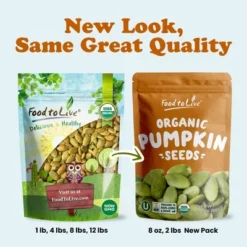 Organic Dry Roasted Pumpkin Seed Kernels - Non-GMO, Unsalted, Oven Roasted Whole Pepitas, Shelled, Vegan, Kosher -Lipton Shop GUEST 3e4392ee 1f88 4d12 826e 3f3b8b22691d