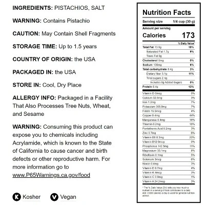 Dry Roasted Pistachio Kernels With Himalayan Salt - By Food To Live 3 Dry Roasted Pistachio Kernels With Himalayan Salt - By Food To Live - Image 3