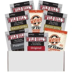 Wild Bill's Multi-Brand 8-Piece Jerky Sampler Box (8 Assorted Packs Of Beef Jerky And Bacon Jerky) -Lipton Shop GUEST 45866213 b44f 48f6 9e11 38ee2c96886f