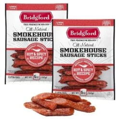 Bridgford Smokehouse Sausage Sticks Hot & Spicy 5 Oz - Gluten Free High Protein Smoked Sausage Sticks For Many Dietary Preferences -Lipton Shop GUEST 47e47fea 3d50 4a82 acf0 b2f309844786