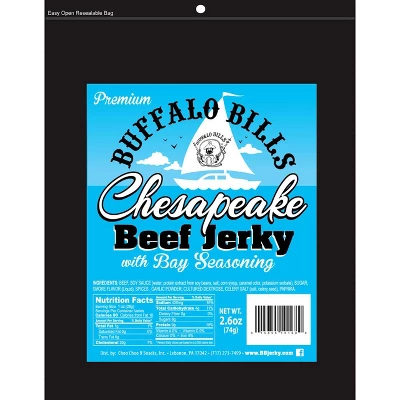 Buffalo Bills 2.6oz Premium Chesapeake Beef Jerky Packs (six 2.6oz Beef Jerky Packs) 1 Buffalo Bills 2.6oz Premium Chesapeake Beef Jerky Packs (six 2.6oz Beef Jerky Packs)