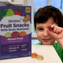 Brainiac Kids Fruit Snacks With Omega-3s Mixed Fruit - 12.4oz/20ct -Lipton Shop GUEST 525fb11f 7f90 4afc bd9c 9074446dc4e7