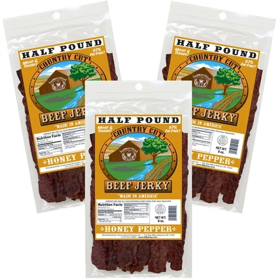 Buffalo Bills 8oz Honey Pepper Country Cut Beef Jerky - Three 8oz Packs 4 Buffalo Bills 8oz Honey Pepper Country Cut Beef Jerky - Three 8oz Packs - Image 4
