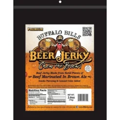 Buffalo Bills 2.6oz Premium Beer Beef Jerky Packs (six 2.6oz Beef Jerky Packs)