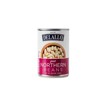 DeLallo Great Northern Beans, 15.5 Oz Can, (6 Pack) 2 DeLallo Great Northern Beans, 15.5 Oz Can, (6 Pack) - Image 2