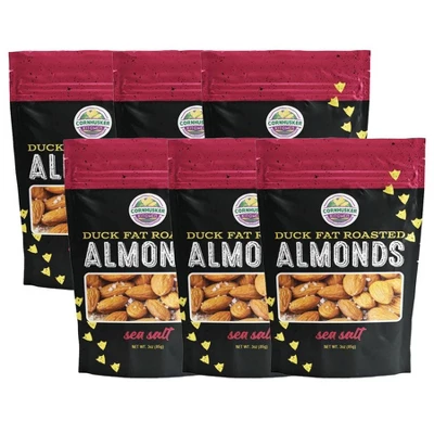 Cornhusker Kitchen 3 Oz Duck Fat & Sea Salt Roasted Almonds - Pack Of 6 5 Cornhusker Kitchen 3 Oz Duck Fat & Sea Salt Roasted Almonds - Pack Of 6 - Image 5