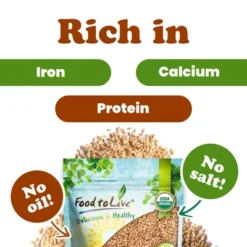 Organic Toasted Hulled Sesame Seeds – By Food To Live -Lipton Shop GUEST 60f9d6b1 6cbb 431b 9f58 162bdb540ab4