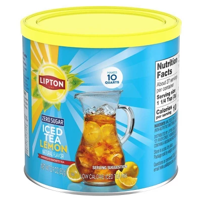 Lipton Zero Sugar Iced Tea Mix 1 Lipton Zero Sugar Iced Tea Mix