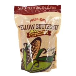 Yellow Butterfly Un-Popped Popcorn | Pack Of 2 | 3 Lb | Non-GMO | Free Day Popcorn