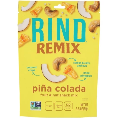 Rind Snacks Pina Colada Fruit And Nut Snack Mix - Case Of 6/3.5 Oz 1 Rind Snacks Pina Colada Fruit And Nut Snack Mix - Case Of 6/3.5 Oz