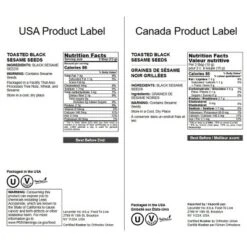 Dry Roasted Black Sesame Seeds - By Food To Live