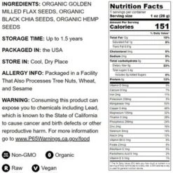 Organic FiberFull Flax, Hemp And Chia Seeds Blend - By Food To Live -Lipton Shop GUEST 7b881132 6a86 4249 b60d 788b2f8ebc27