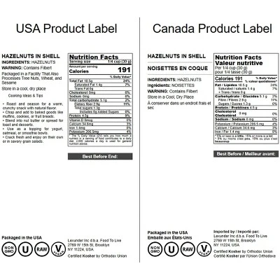 Hazelnuts In Shell - By Food To Live 1 Hazelnuts In Shell - By Food To Live