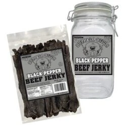 Buffalo Bills Black Pepper Beef Jerky 1 Bag Starter Kit (1 Bag And 1 Jar) -Lipton Shop GUEST 7d514f49 3e8f 4044 974c d4431414d697