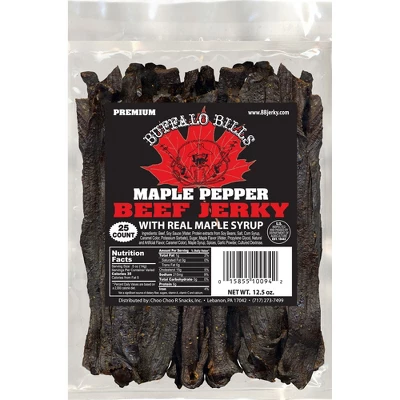 Buffalo Bills 12.5oz Premium Maple Pepper Beef Jerky Strips (25 Beef Jerky Strips Per Bag) 4 Buffalo Bills 12.5oz Premium Maple Pepper Beef Jerky Strips (25 Beef Jerky Strips Per Bag) - Image 4