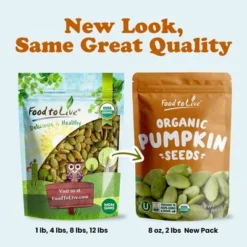 Organic Dry Roasted Pumpkin Seeds With Himalayan Salt - Non-GMO Kernels, Pepitas, Kosher, Vegan, No Shell -Lipton Shop GUEST 8c52ad76 233a 4c9d aa89 54b8c7b027aa