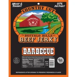 Front Page 11 Buffalo Bills 2.6oz Barbecue Country Cut Beef Jerky - Six 2.6oz Packs