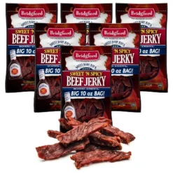 Bridgford Sweet Baby Ray’s Beef Jerky Sweet N Spicy 10 Oz - Ready-to-Eat High Protein Sweetened Spicy Beef Jerky For On-the-Go Snacking -Lipton Shop GUEST 9544b3cb b381 48b2 99b0 dac4ad991fa2