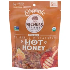Nichols Farms No Shell Pistachios Hot Honey - Case Of 12/5 Oz