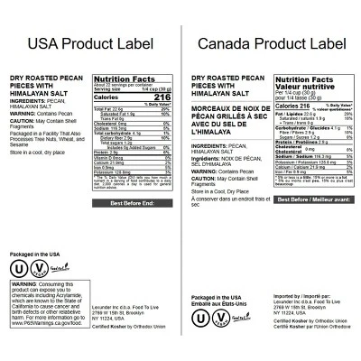 Pecan Pieces, Roasted And Salted - By Food To Live 1 Pecan Pieces, Roasted And Salted - By Food To Live