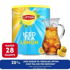Lipton Reduced Sugar Lemon Iced Tea Mix - 50.2oz -Lipton Shop GUEST 9fd1b000 628a 4709 b9dd 38979eeb43c2
