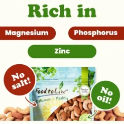 Dry Roasted Almonds And Cashews Mix - By Food To Live -Lipton Shop GUEST a1da0aae a921 4b2c 8976 272fc12cd26f