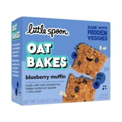 Little Spoon Blueberry Muffin Baked Oat Baked Bar Kids' Snacks - 5.3oz/5ct -Lipton Shop GUEST a36a8cf0 56d6 49c5 80fb db16ef3ec7fc