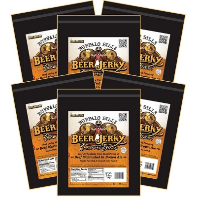 Buffalo Bills 2.6oz Premium Beer Beef Jerky Packs (six 2.6oz Beef Jerky Packs) 4 Buffalo Bills 2.6oz Premium Beer Beef Jerky Packs (six 2.6oz Beef Jerky Packs) - Image 4