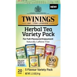 Twinings Five Flavor Variety Herbal Tea Bags - Caffeine Free - 1.21oz/20ct -Lipton Shop GUEST aa41f62b c86b 499c b72d c5bf10249e0d